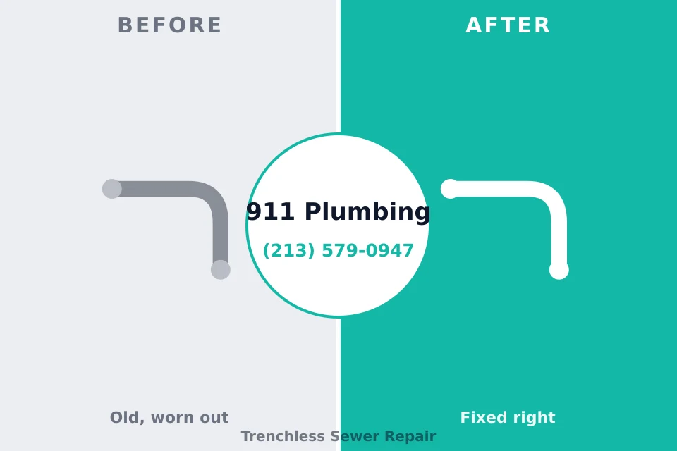 Before and after: plumbing repair Huxley, IA